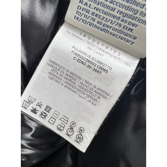 Moncler Fulmarus Fox Fur Trimmed Long Down Jacket in Black - Picture 14 of 16